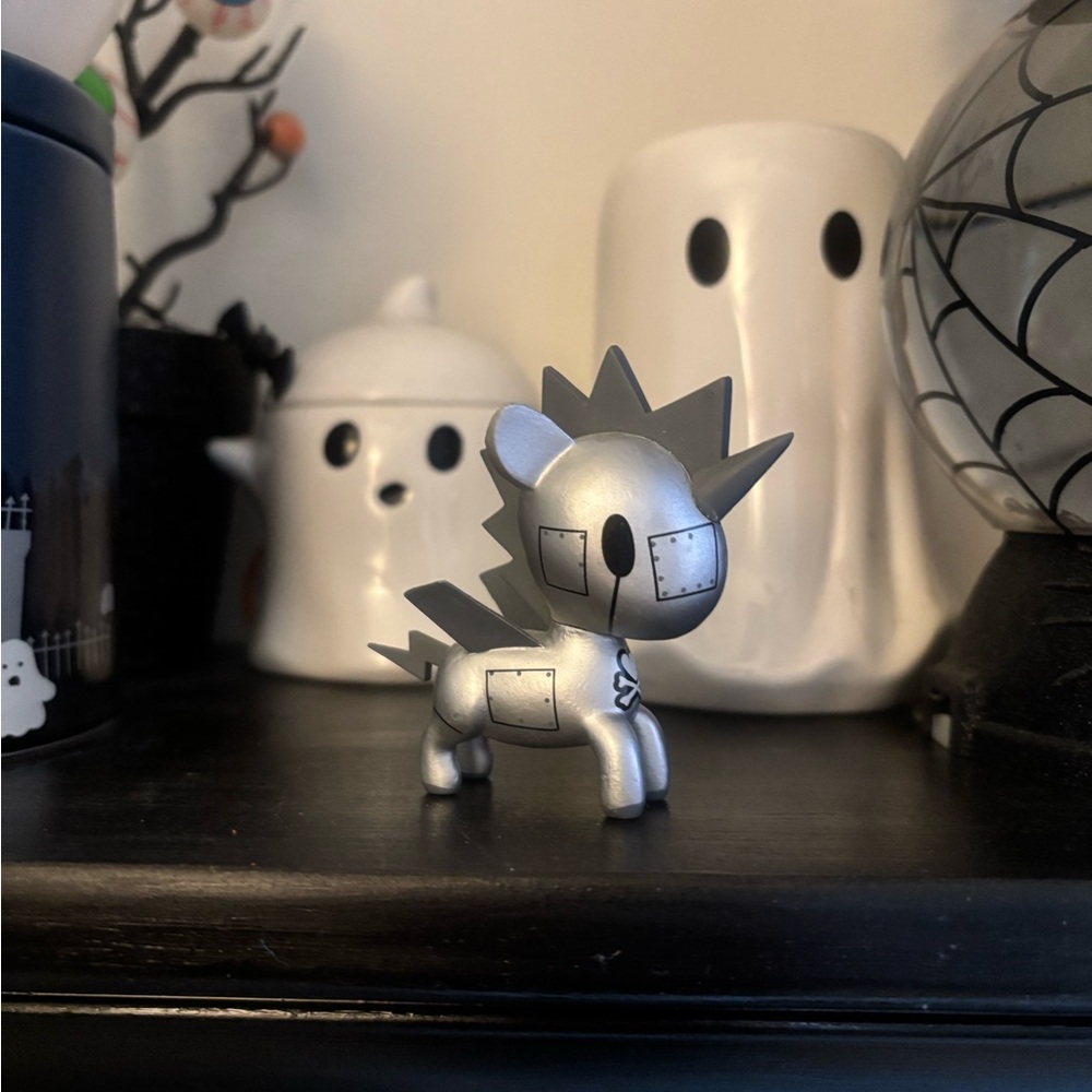 Tokidoki Silver Unicorn Figurine
